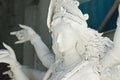 Statue of Hindu Goddess Durga under preparation for Durga Puja festivals Royalty Free Stock Photo