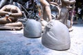 Clay idols in Kumartuli, Kolkata, West Bengal, India Royalty Free Stock Photo