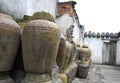 CLAY JARS IN CHINA Royalty Free Stock Photo