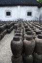 CLAY JARS IN CHINA Royalty Free Stock Photo