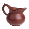 Clay jug on a white background Royalty Free Stock Photo