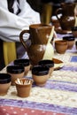 Clay jug for wine Royalty Free Stock Photo