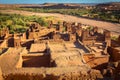 Clay kasbah Ait Benhaddou in Morocco