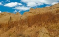 Clay mountain in an open pit Royalty Free Stock Photo