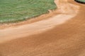 clay outdoor autocross track in nature