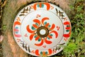 Clay painted plates Royalty Free Stock Photo