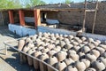 Clay Pisco Jars Royalty Free Stock Photo