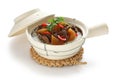 Clay pot beef rice, chinese cuisine