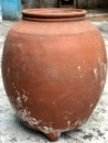 Clay pot in the garden Royalty Free Stock Photo