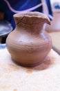 Clay pot on a stand