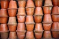 Clay Pots Background Royalty Free Stock Photo