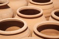 Clay pots, empty terracotta pot collection
