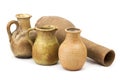 Clay pots, old ceramic vases Royalty Free Stock Photo