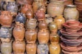 Clay pots, Pottery is made by hand Royalty Free Stock Photo