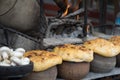 Clay pots for the Turkish Testi Kebab Royalty Free Stock Photo