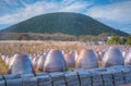 Clay pottery at Jeju stone Park, Republic of Korea Royalty Free Stock Photo