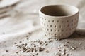 Clay products bowl. Shaped method for making clay dishes.