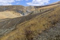 Clay ravines with traces of soil erosion and weathering