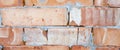 Clay red brick close-uo macro texture. Construction brick isolate on white Royalty Free Stock Photo