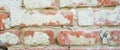 Clay red brick close-uo macro texture. Construction brick isolate on white Royalty Free Stock Photo