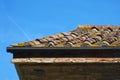 Clay roof tiles of traditional building Royalty Free Stock Photo