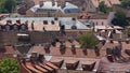 Clay roofs of the Vilnius capital, Lithuania