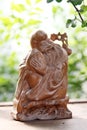 Clay sculpture longevity god Royalty Free Stock Photo