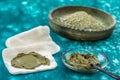 Clay Spa and medical concept: Clay Poultice Use It to Relieve Inflammation,for abscess,cyst,arthritis,Skincare benefit