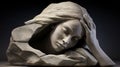 Emotional Portraits: A Captivating Stone Sculpture In The Style Of Lee Bogle