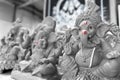 Clay statues lord Ganesha up for sale in the store for Ganesh festival