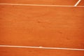 Clay tennis court Royalty Free Stock Photo