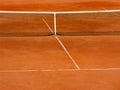 Clay tennis court Royalty Free Stock Photo