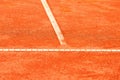 Clay tennis court Royalty Free Stock Photo