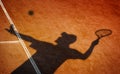 Clay tennis court Royalty Free Stock Photo