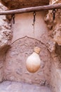 Clay water pot at Nizwa Fort, Om Royalty Free Stock Photo