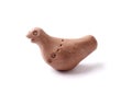 Clay whistle in the bird shape Royalty Free Stock Photo