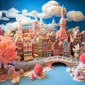 Claymation Diorama of Amsterdam.