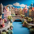 Claymation Diorama of Amsterdam.