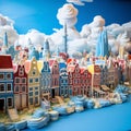 claymation Diorama of Amsterdam.