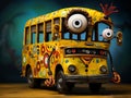 Claymation school bus