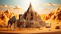 Claymation Travel Exploring the Desert Pyramid