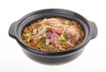 Claypot chicken rice. asia food Royalty Free Stock Photo