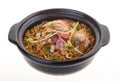 Claypot chicken rice. asia food Royalty Free Stock Photo