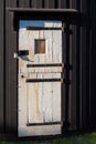 Door of the Jill Windmill in Clayton, East Sussex on January 3, 2009