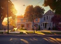 Clayton-Tamm neighborhood in St. Louis, Missouri USA. Royalty Free Stock Photo