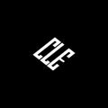 CLE letter logo design on black background Royalty Free Stock Photo