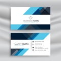 Clean abstract blue business card design Royalty Free Stock Photo