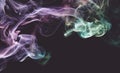 Clean abstract smoke background. Colorful shape