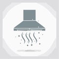 Clean Air Kitchen Extractor Hood Symbol Royalty Free Stock Photo