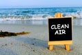 Clean air sign board Royalty Free Stock Photo